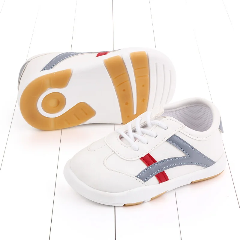Hot Sale Causal Sport Style PU Leather Toddlers Baby Shoes for Boys and Girls Unisex manufacture