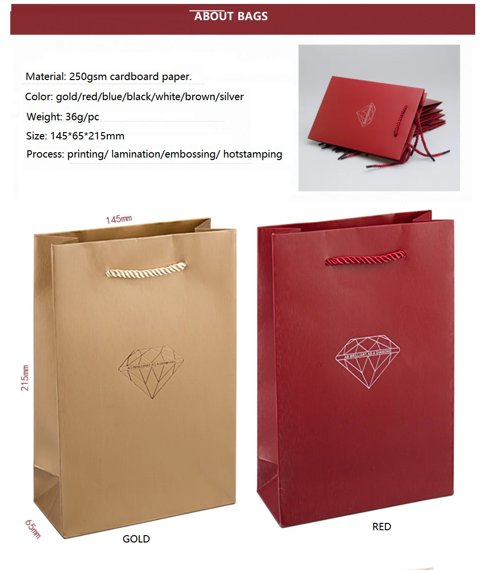 2020 Wholesale Hot Selling Small Jewellery Packaging Bag Shopping