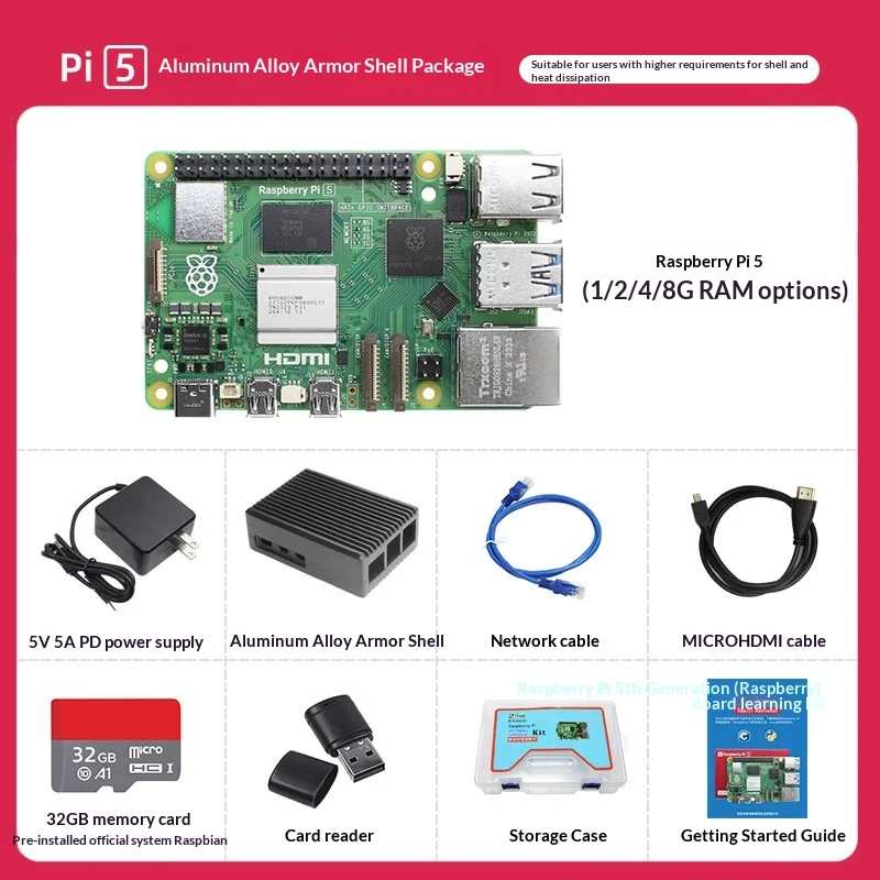 Raspberry Pi 5B Development Board with 8GB Memory for Python ...