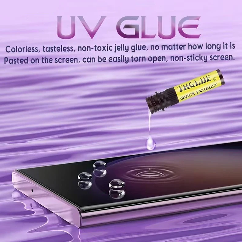 6 In 1 High Quality Uv Full Glue 3d Curved Hd Glass Screen Protector