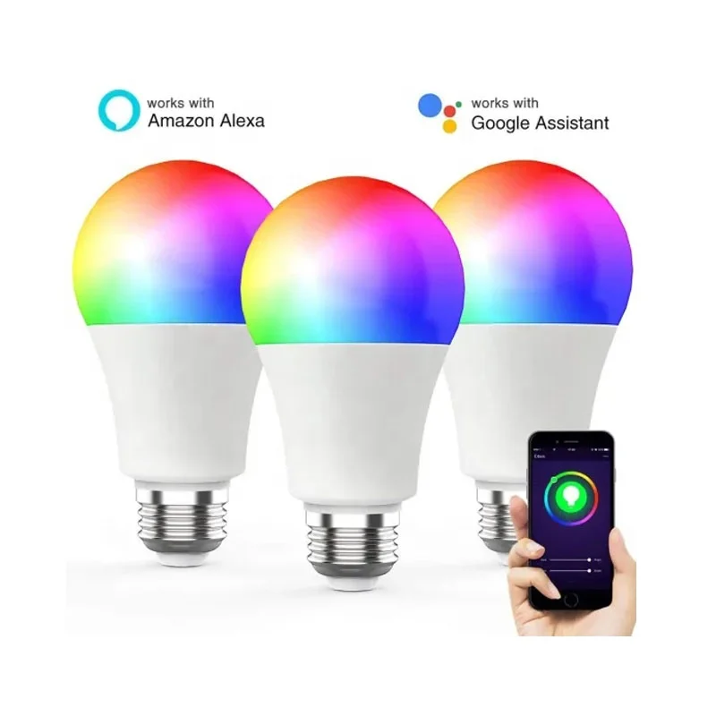 Low price app controller alexa smart bulb alexa light bulb alexa app control rgbw color changing wifi color bulb