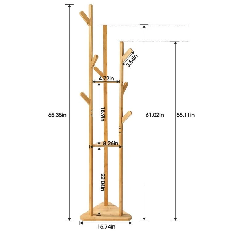 wood coat rack hanger