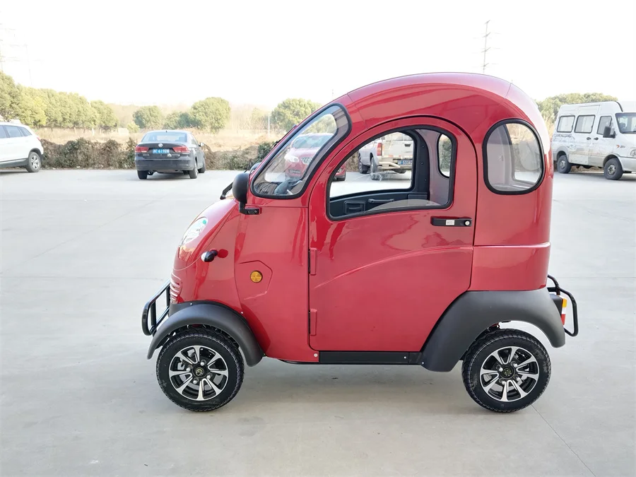 Eec Fully Enclosed Cabin Scooter Long Range Disc Brake Mini Car 4 Wheel Electric Car For 8011