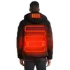 Outdoor mountaineering cycling fishing heating suit USB charging intelligent heating cotton-padded jacket