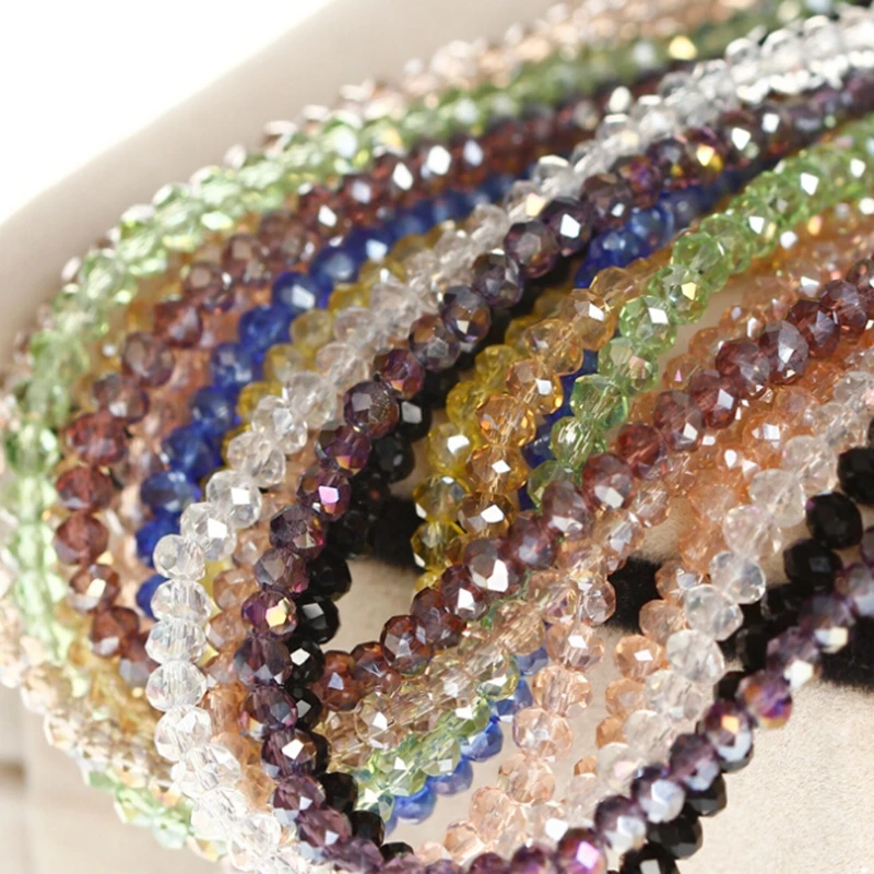 Colorful Jewelry Glass Roundel Beads Crystal Beads In Bulk Buy Glass