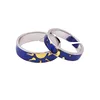 Couple Ring Fashion Personality Epoxy Blue Sun Moon Van Gogh Star Open Ring Wholesale