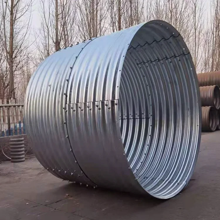 Large Diameter Galvanized Steel Culvert Tunnel Underground Drainage