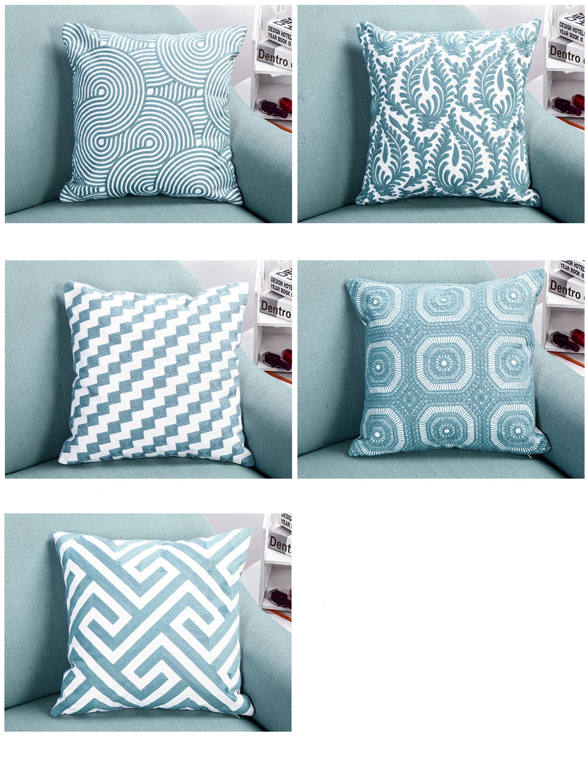 Canvas Fabric Embroidery Designs Wholesale Decorative Cushions For Home