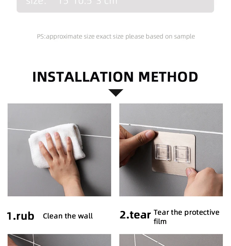 TAIZHOU FACTORY cheap price wholesale soap dish wall mount nail free plastic soap holder