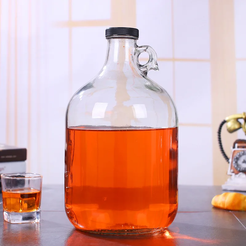 5l 1l 2l 3l 4l 5l玻璃酒瓶配玻璃圈药泡酒人参养生瓶