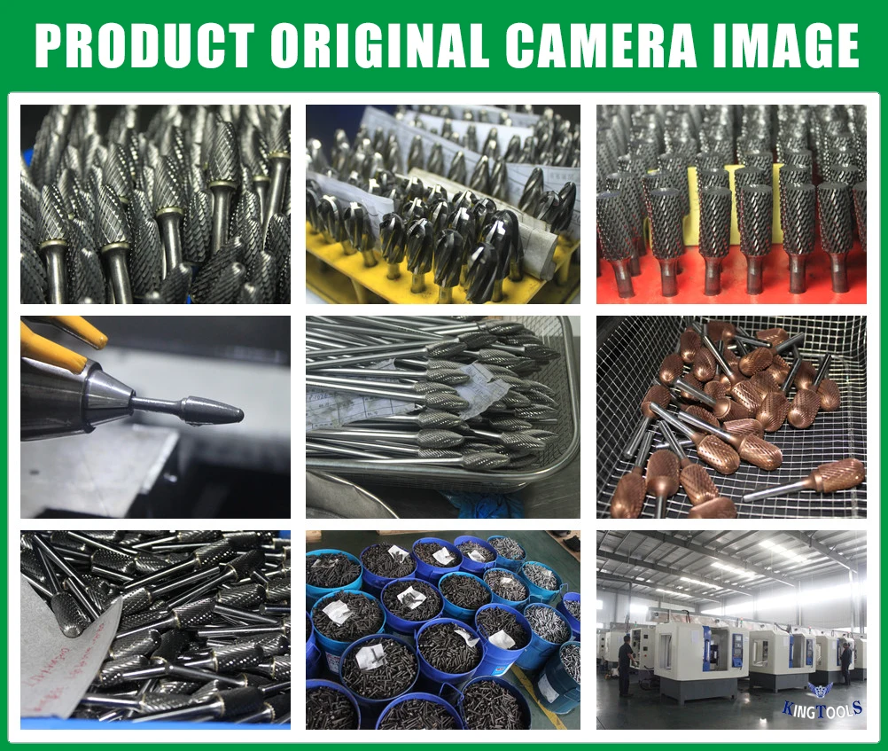 OEM/ODM Power Tools 6mm 1/4'' Shank Dia Metal Wood Grinding Engraving Polishing Porting Tools Singgle Standard Cut Tungsten Rotary Carbide Burr