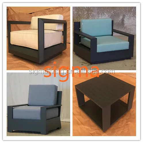 Garden sets lounge chair aluminum furniture outdoor club chair