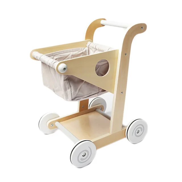 carrito bebe madera