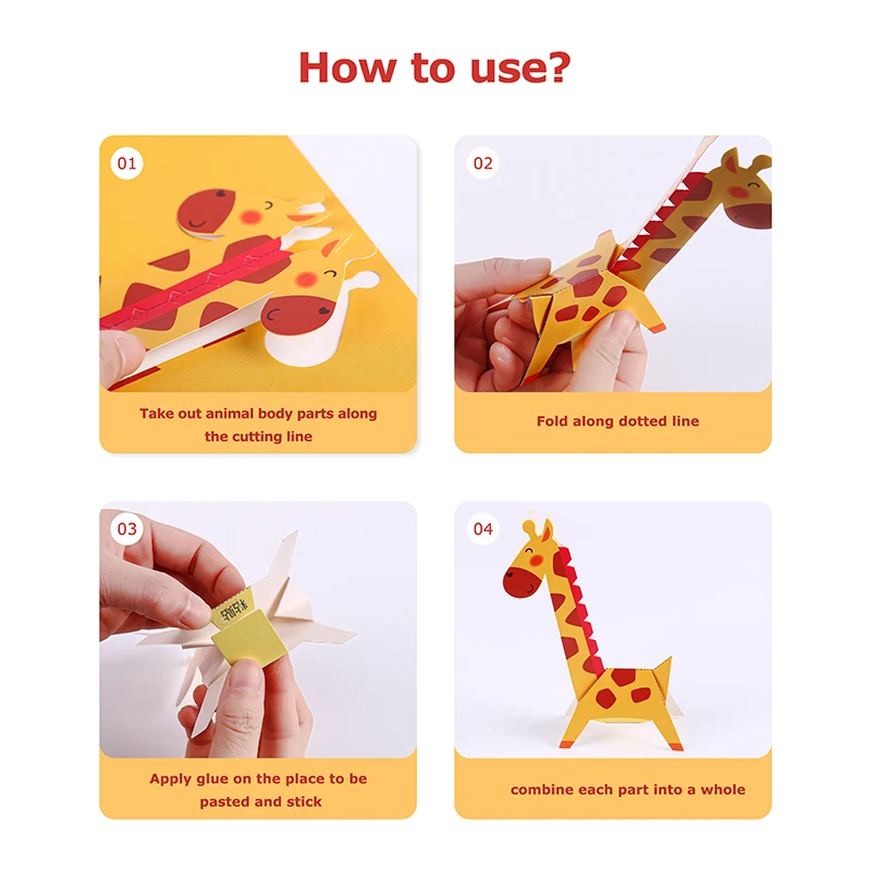 Hot Sale 3d Origami Paper Craft Kit For Kids,Educational Toy Creative