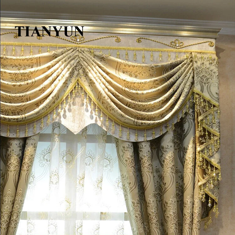 Hot Sale High Quality Polyester Chenille Fabric Luxury Window Curtains ...