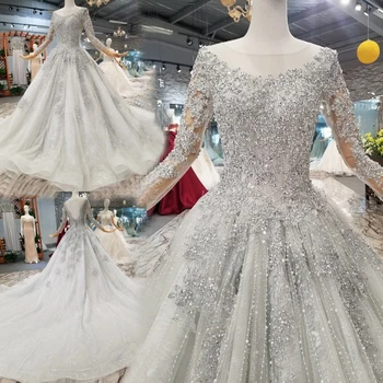 silver wedding dresses 2019