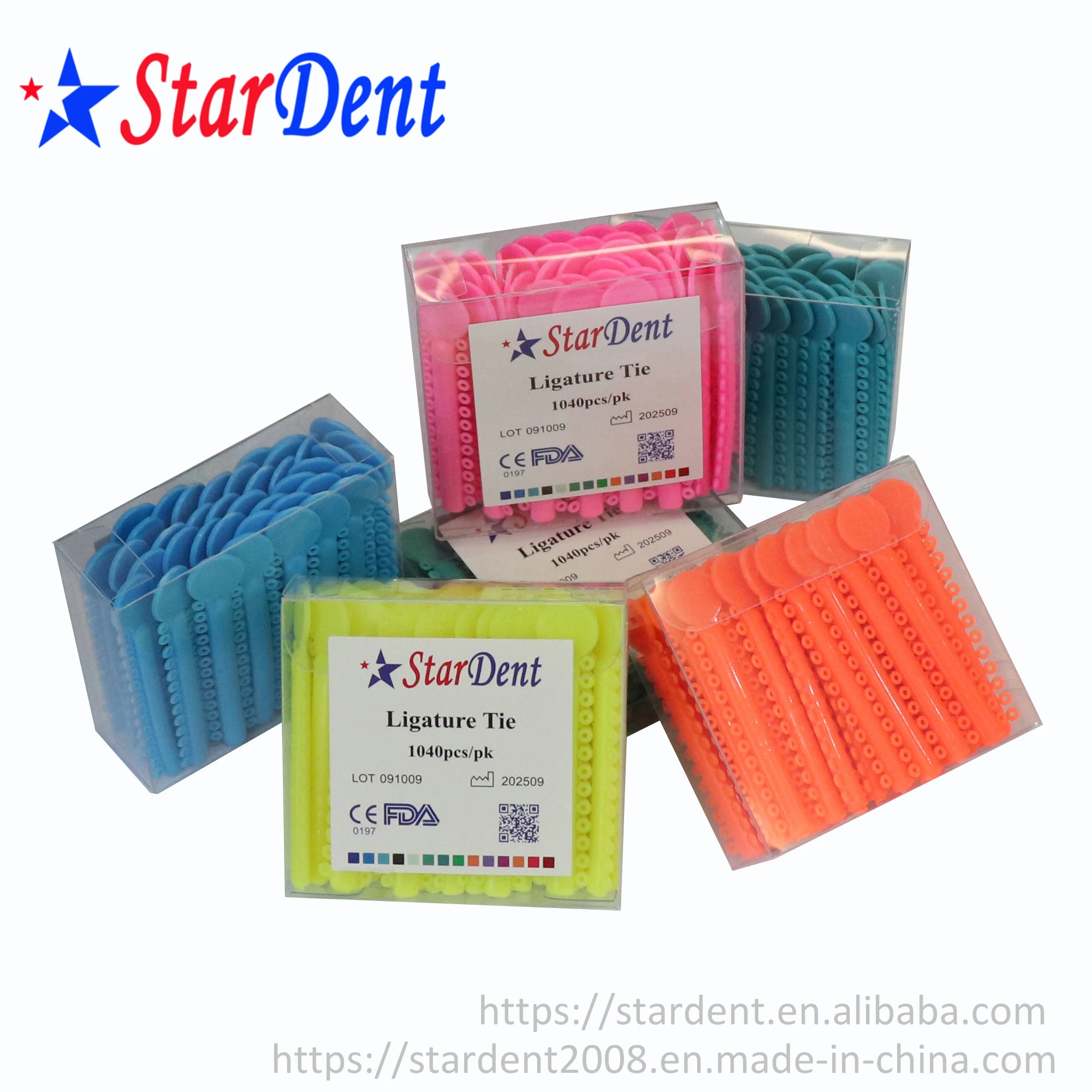 Dental Orthodontics Elastic Elastomeric Ligature Ties/dental Ligating