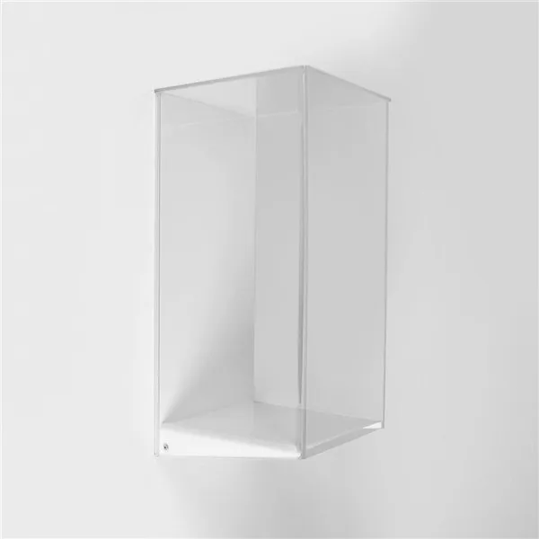 Private Wall Mount Acrylic Display Box Cube Lucite Glass Display