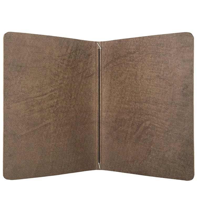 Wholesale A4 A5 Real Leather Menu Folder Restaurant With Elastic Strap Buy Menu Folder