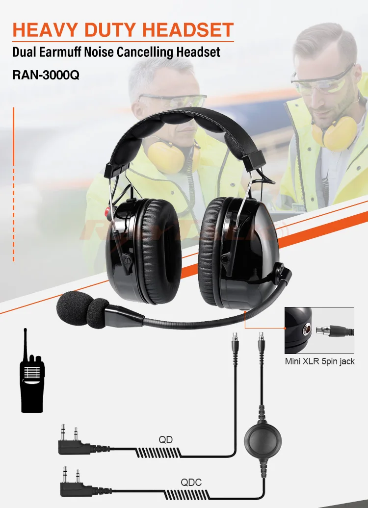 Noise Cancelling Racing Ptt Headset For Two Way Radio Buy Noise