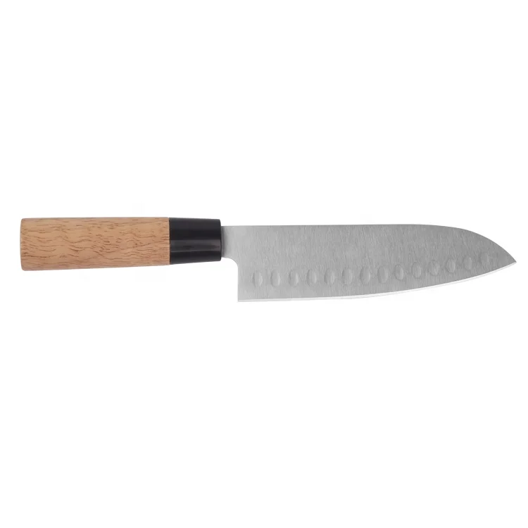 Японский заготовок из нержавеющей стали кухонный нож шеф-повара нож для резки granton santoku нож