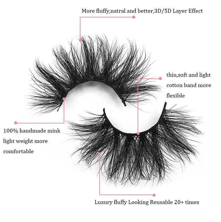 Wholesale Real Mink Lashes 15mm 20mm 22mm 3d Mink Eyelashes 5d Mink