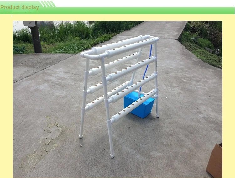 Indoor Automatic Aquaponic Systems 63mm PVC Pipes Growing Farming Equipment White NFT Channel Hydroponic Agriculture Planting manufacture