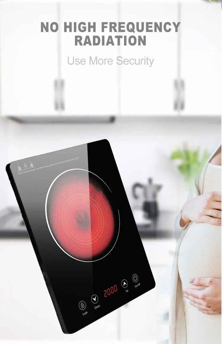 1 Hot Plate Ceramic Cooker Electric Cooking Hob Electrical Induction