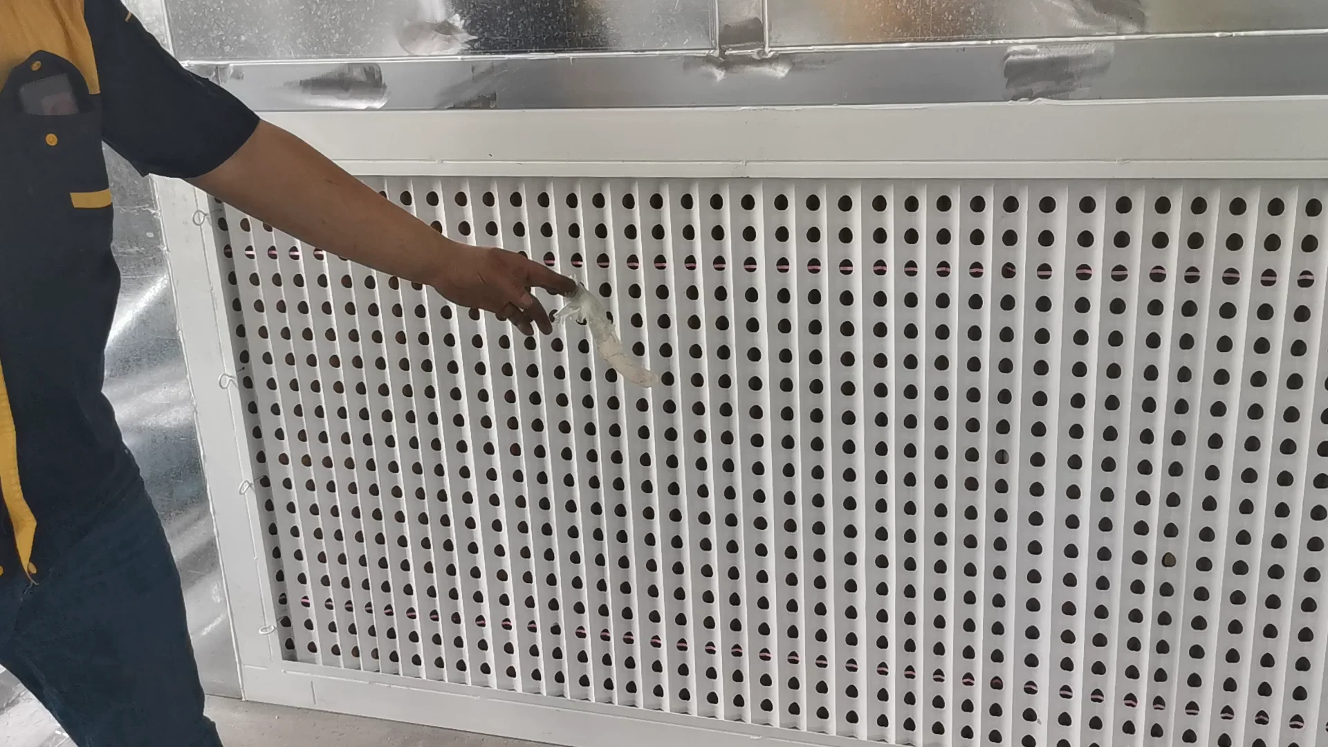 Dry Type Spray Booth With Folded Dryfilter Paper Buy Dry Type Spray