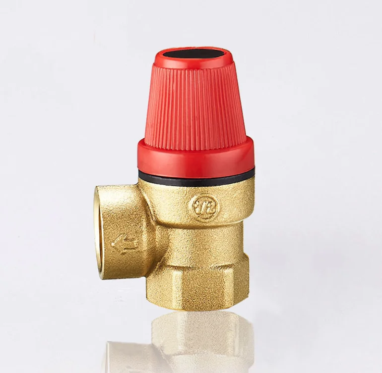 Brass Wallmounted Boiler Safety Valve Water Heater Brass Drain Valve