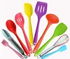 Color Silicone Kitchenware 10 Piece Set Nonstick Cookware Silicone Kitchenware Set Green Cooking Shovel Spoon tool