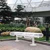 street metal train station leisure bench