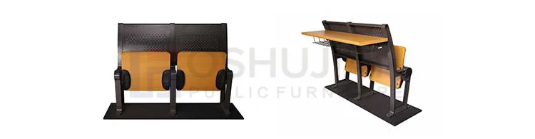 Lecture hall furniture college university folding School desk and chair