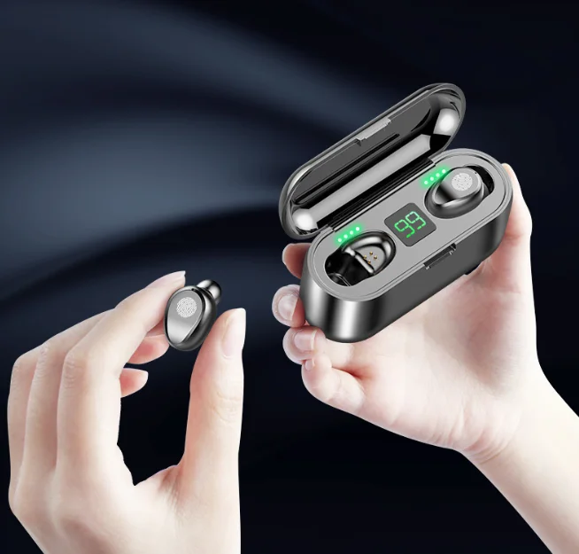 Micro Headphones 2020 Powerbank F9 Headphones Bass Audifono Bluetooth