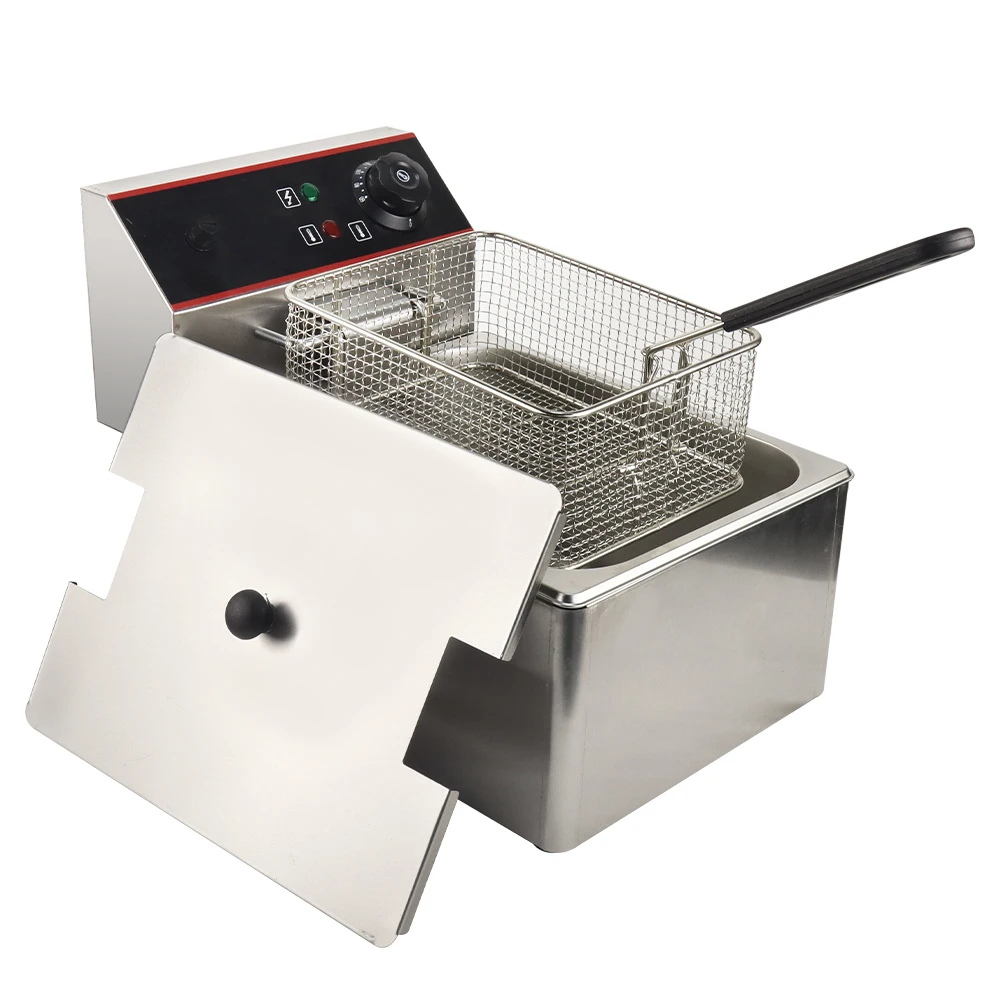 Kitchen Equipment deep fryer with temperature control and timer industrials deep fryer for restaurant manufacture