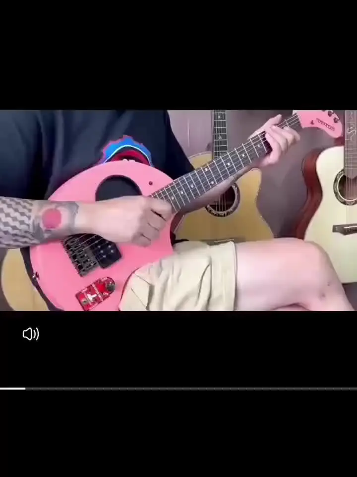 Electric Guitar With Built-in Speaker & 6 Strings For Beginners