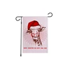 Red Hat Giraffe Animal Christmas Celebrates Garden Flag Zoo Decoration Flag