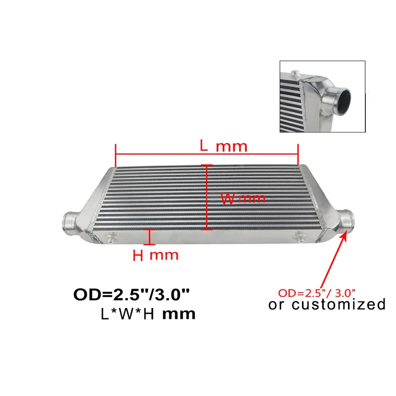 Custom Made Aluminum Radiador Intercooler Core Buy Intercooler Aluminum,Aluminum Intercooler