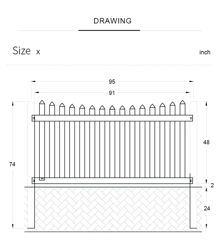 Garden Fence White Picket Useful Hot Sale Cheap Vinyl/wood Fencing ...