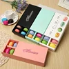 Wholesale Custom Printed Folding Drawer Shape Macarons And Petit Fours Foods Packaging Boxes With Logo