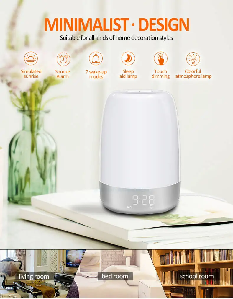 Best Natural Light Alarm Clock Smart Sunrise Wake Up Light Buy Smart