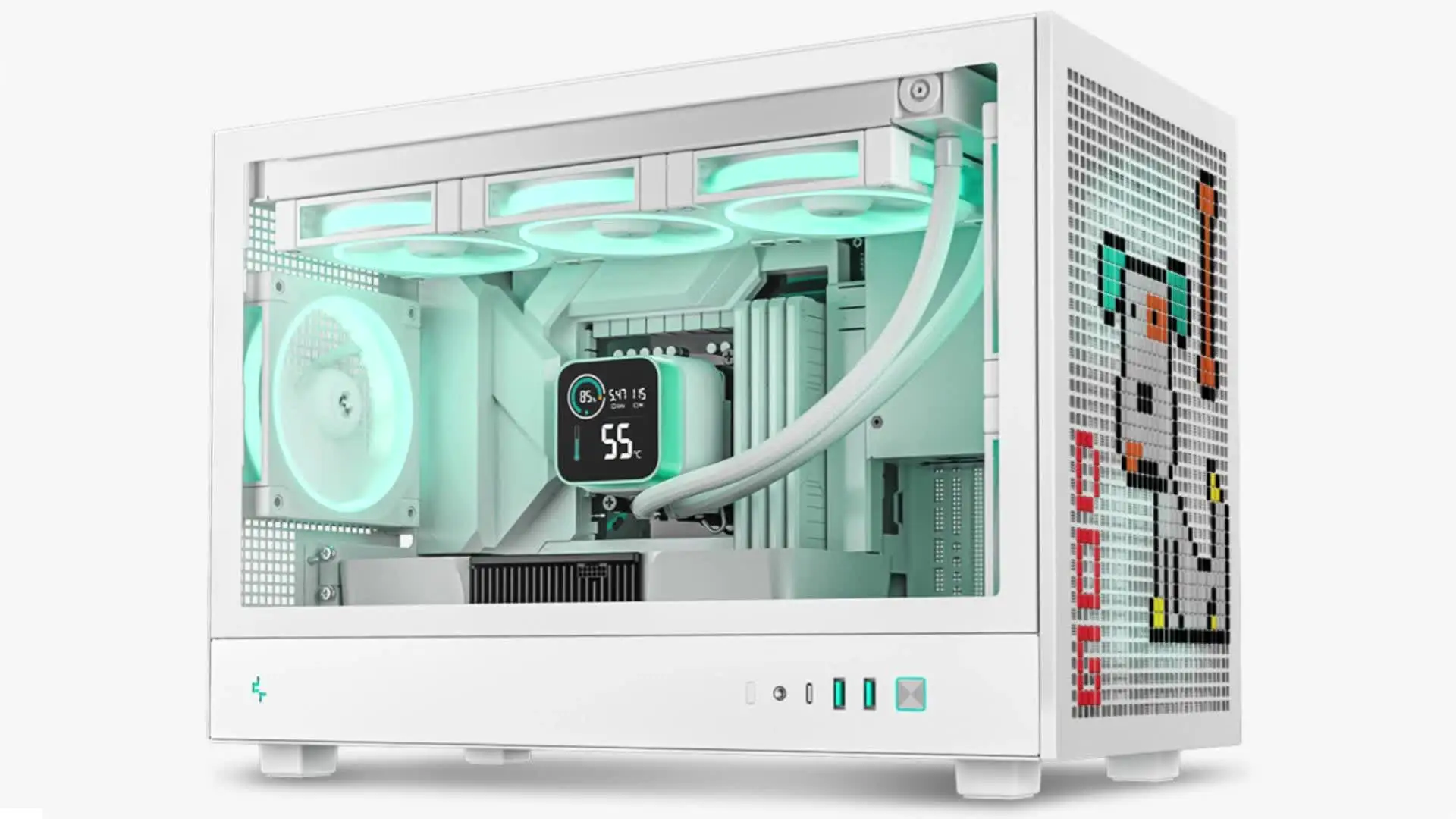 Deepcool CH260 ホワイト PCケース micro atx Deepcool CH260 Gaming Case - M-ATX Support & Stylish Design