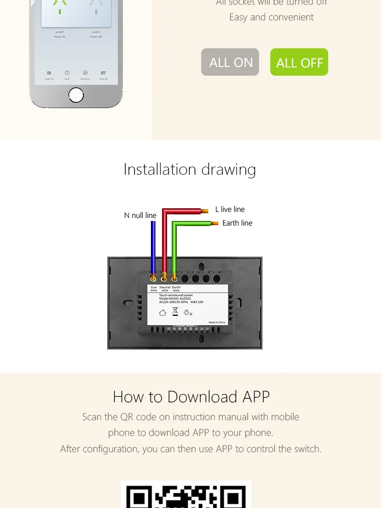 Zigbee Wall Socket Mobile Control Compatible Alexa and Google Home - ANKUX.COM