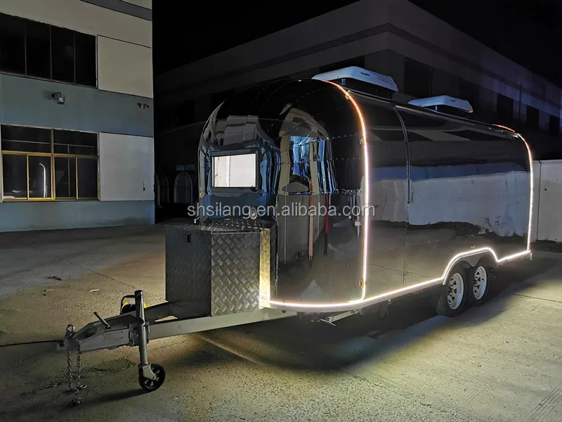 airstream food trucks food cart for pizza/crepe/hot dog snackmachines Germany/France/UK standard food trailer manufacture