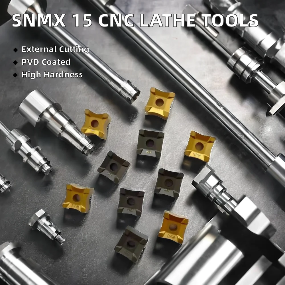 SNMX 15 Custom Model Hard Alloy CNC Cutting Tools High Quality Tungsten Steel Inserts External Turning Lathe PVD Coating 15mm