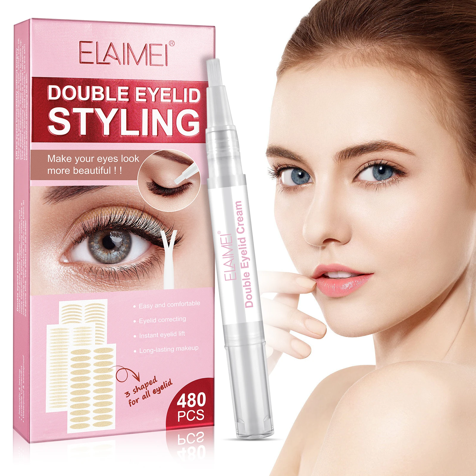 Elaimei Double Eyelid Styling Longlasting Makeup Double Eyelid