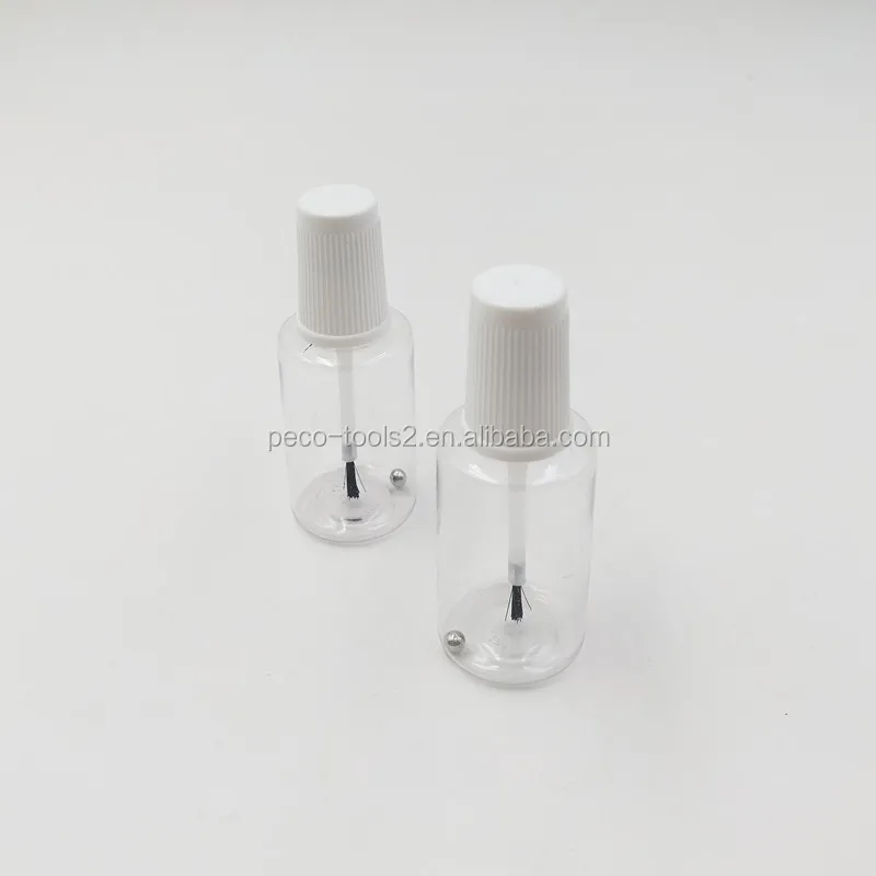 Small empty 20ml plastic touch up bottle with brush