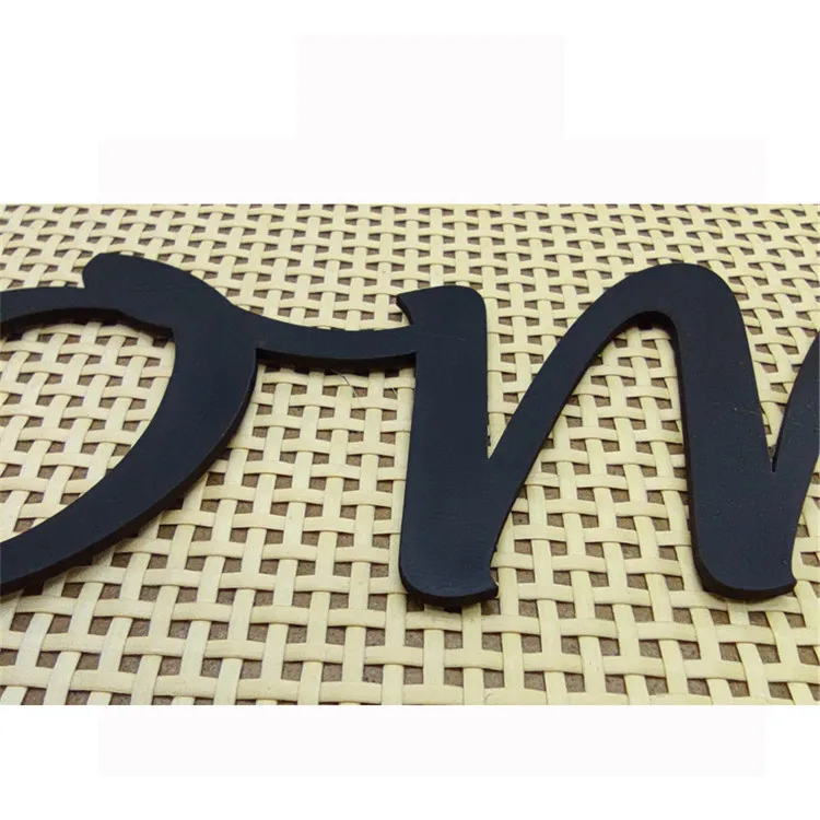 Factory price wooden words decor with rattan cover