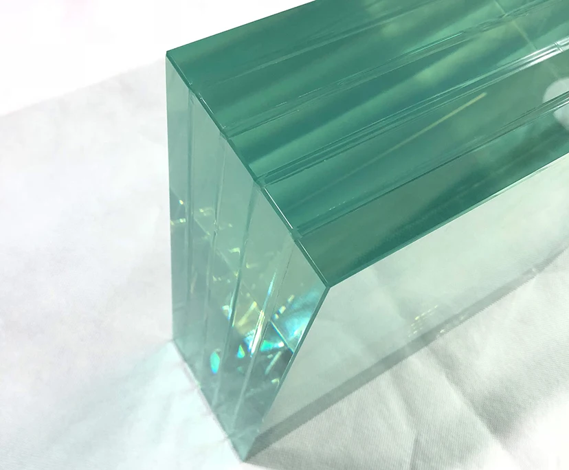Clear Laminated Glass, Safe, Customized Thickness, Colors and Cut-size are Welcome