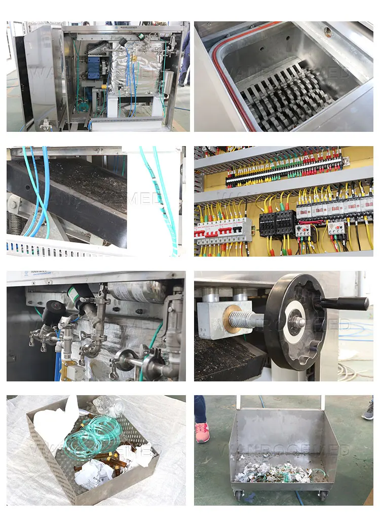 MCDS-80 China PLC Control Automatic Shredding Steam Sterilizer Autoclave Machine For Medical Waste